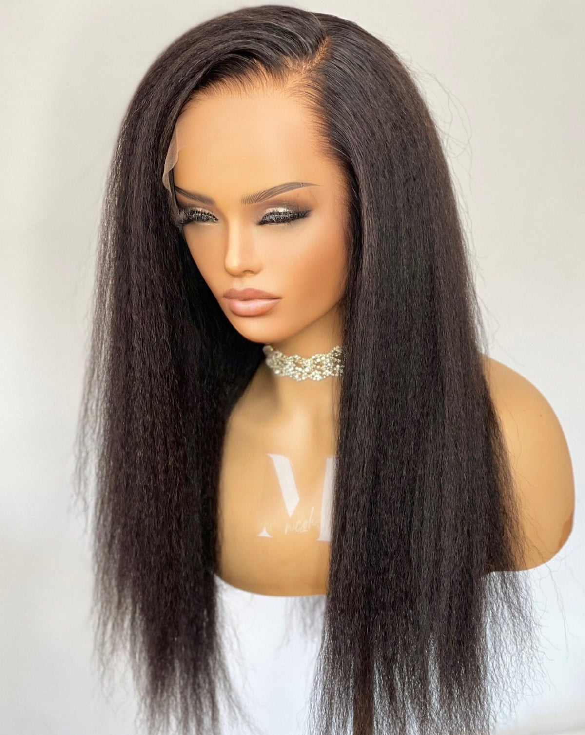 "Tracey" Kinky Straight 13x6 HD Glue-less Frontal Wig
