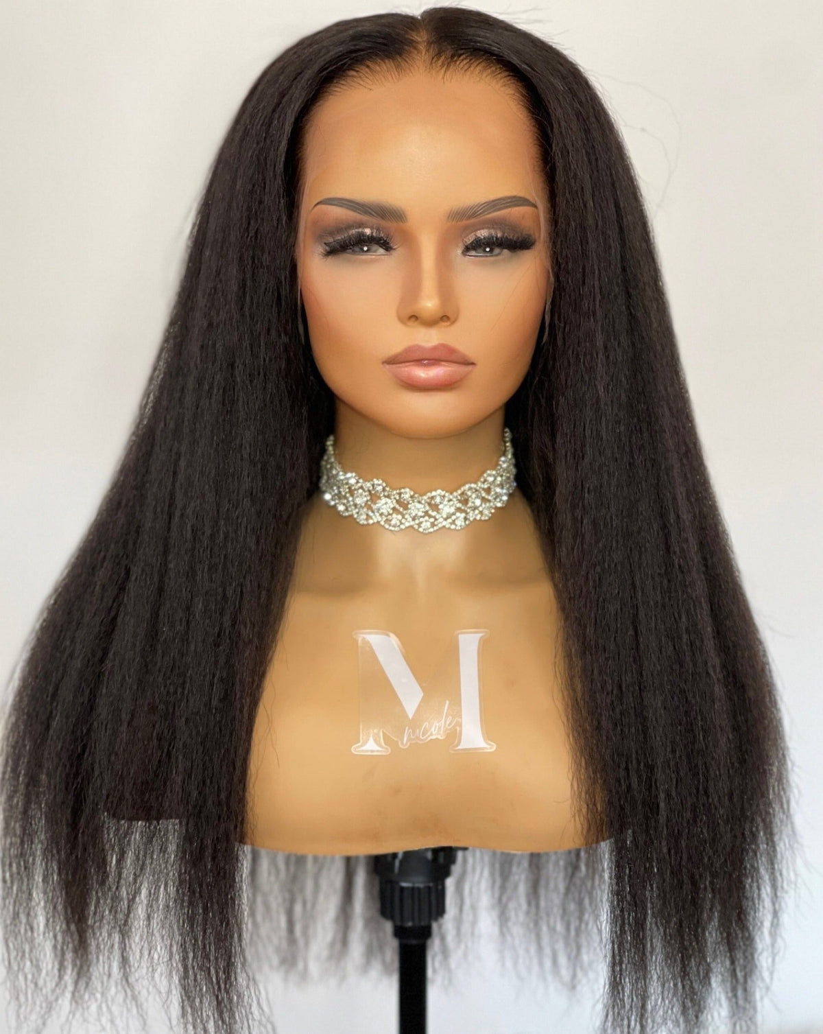 "Tracey" Kinky Straight 13x6 HD Glue-less Frontal Wig